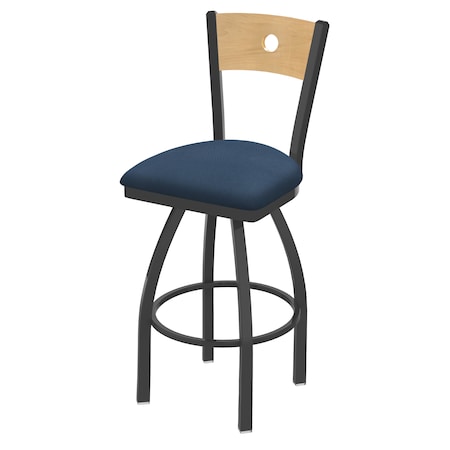 30 Swivel Counter Stool,Bronze Finish,Nat Back,Rein Bay Seat